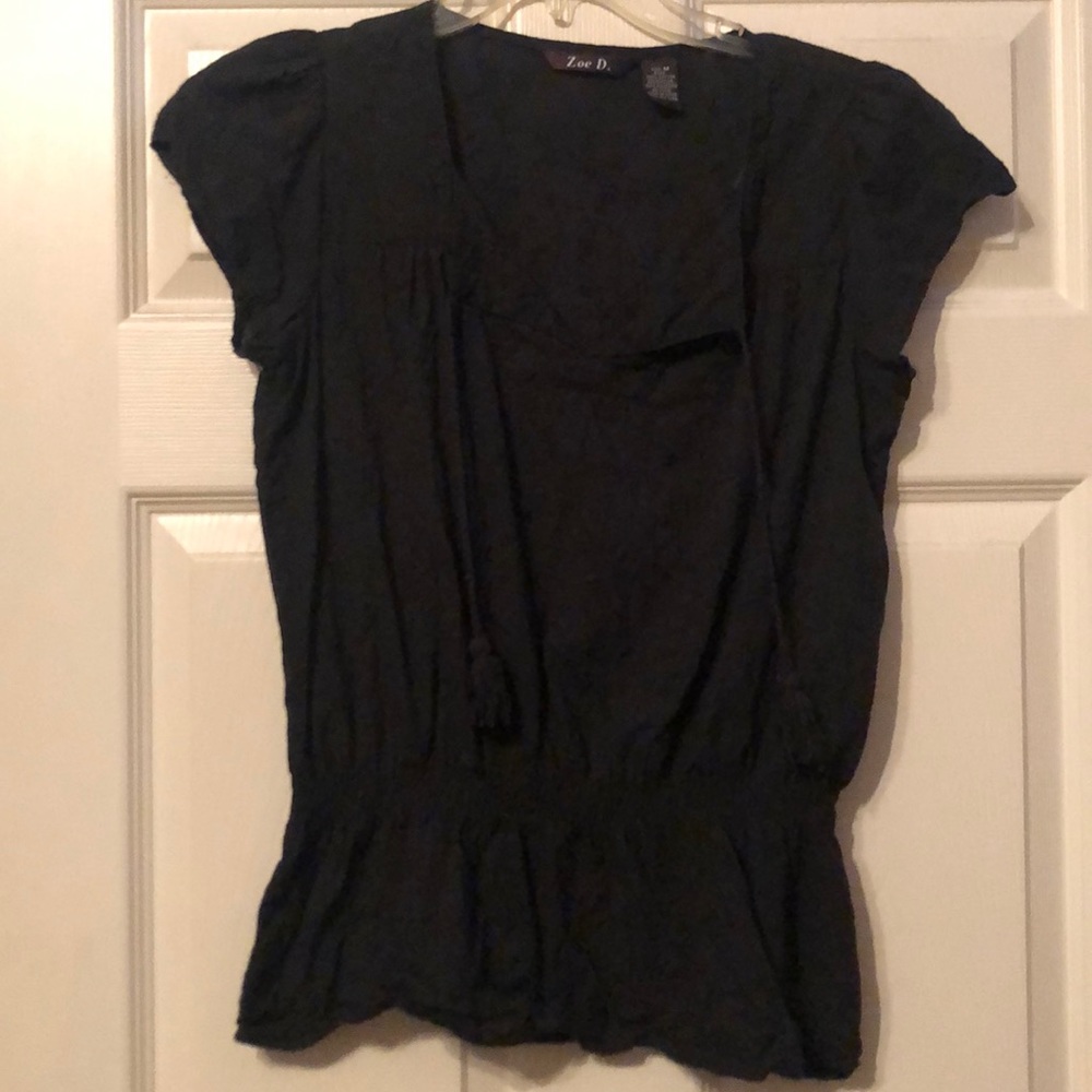 Zoe D black shirt